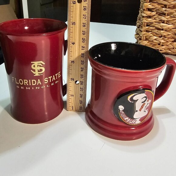 2 Florida State University Seminoles Coffee Mugs  EUC - Picture 10 of 12